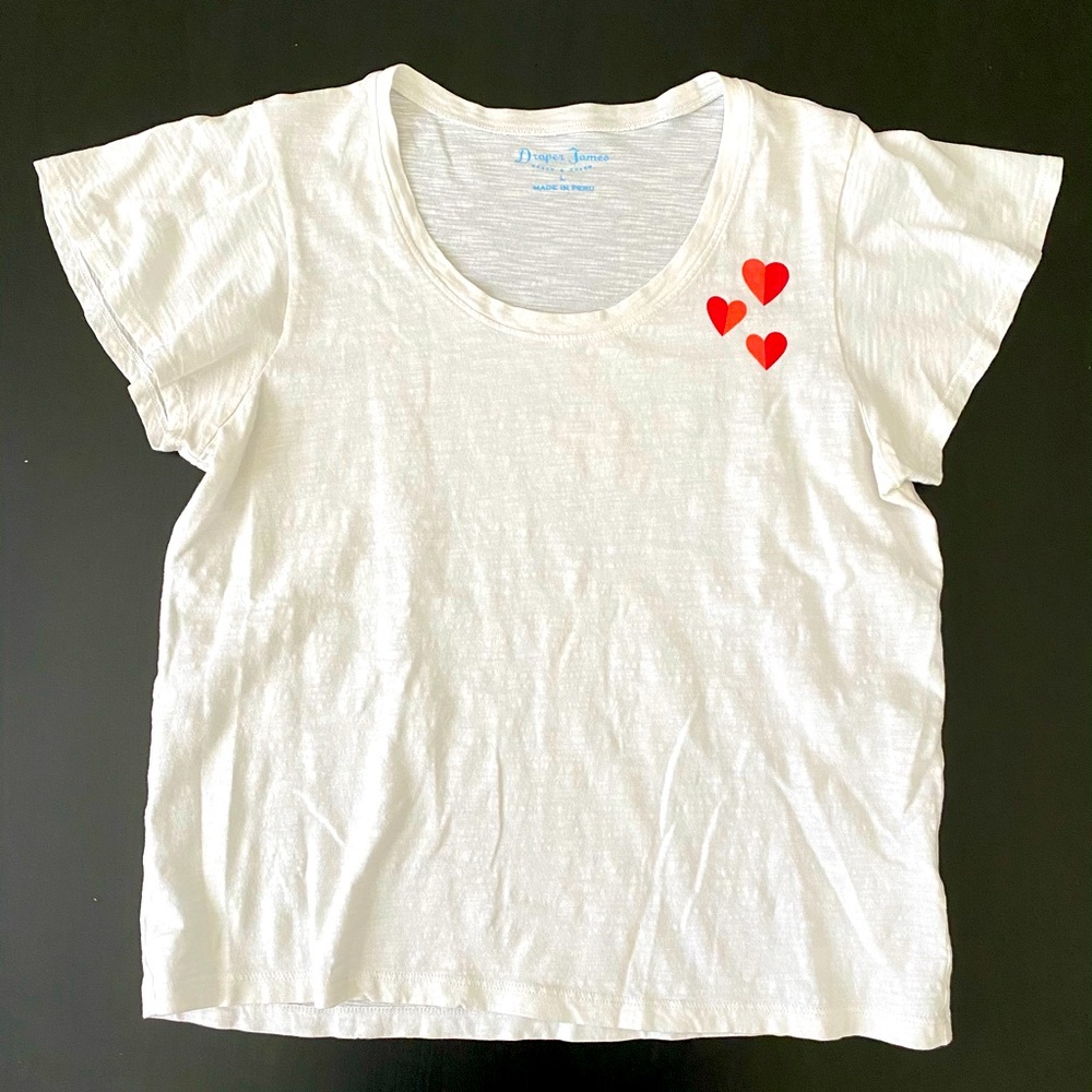 Draper James Flutter Sleeved Heart T-shirt